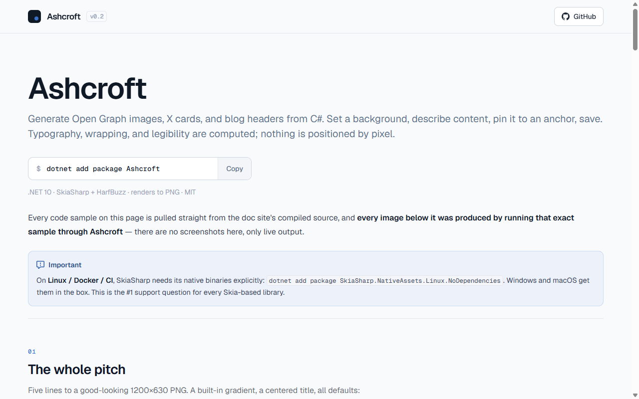 Screenshot of Ashcroft